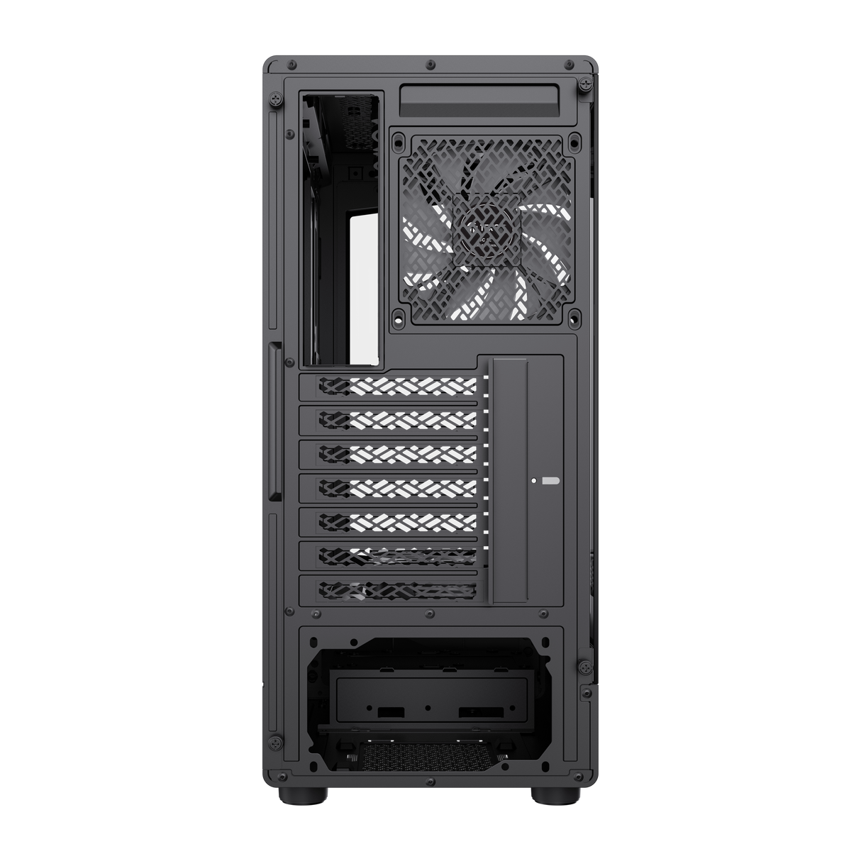 TEROS 13121G Caja de Ordenador ATX Black Gaming, Frontal ARGB