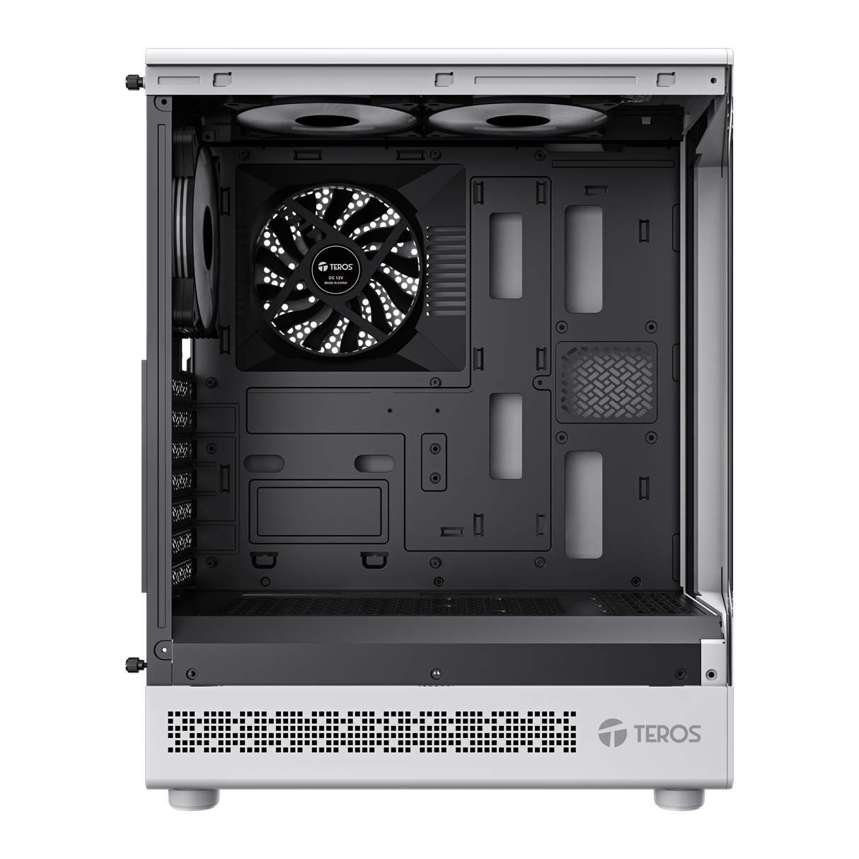 TEROS 13122G Caja de Ordenador ATX White, Gaming, Frontal ARGB