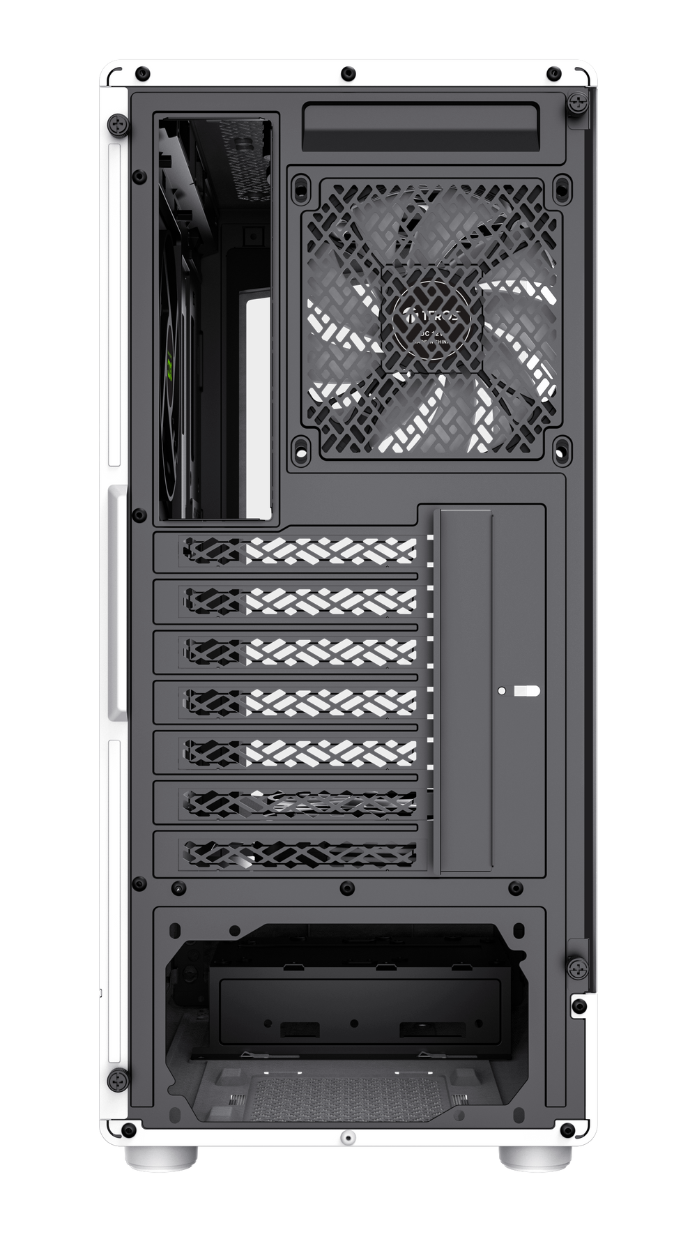 TEROS 13122G Caja de Ordenador ATX White, Gaming, Frontal ARGB