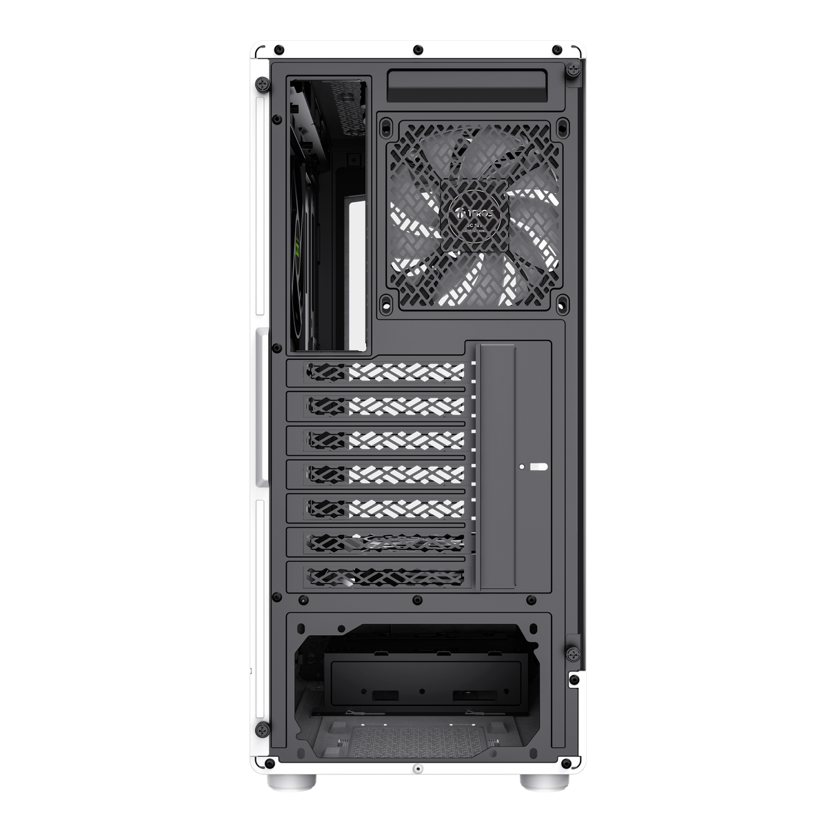 TEROS 13122G Caja de Ordenador ATX White, Gaming, Frontal ARGB