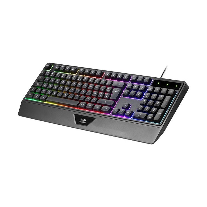 Teclado Mouse Headset Y Alfombrilla Mars Gaming Mcp124proes H-mech Rgb 3200dpi Negro