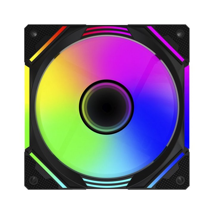 Ventilador Interno Keep Out Xfc-120m Argb 120mm 4 Pin Pwm Color Negro