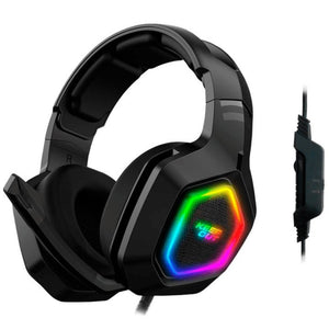 Headset Gaming Keepout Hx901 7.1 Con Altavoces De 50mm Usb 2.0 Iluminacion Rgb Microfono Plegable Compatible Pc/ps4