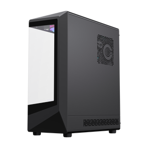 TEROS 13121G Caja de Ordenador ATX Black Gaming, Frontal ARGB