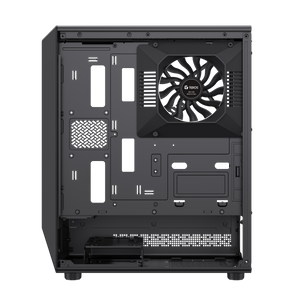 TEROS 13121G Caja de Ordenador ATX Black Gaming, Frontal ARGB