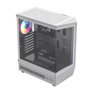TEROS 13122G Caja de Ordenador ATX White, Gaming, Frontal ARGB