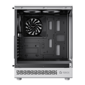 TEROS 13122G Caja de Ordenador ATX White, Gaming, Frontal ARGB