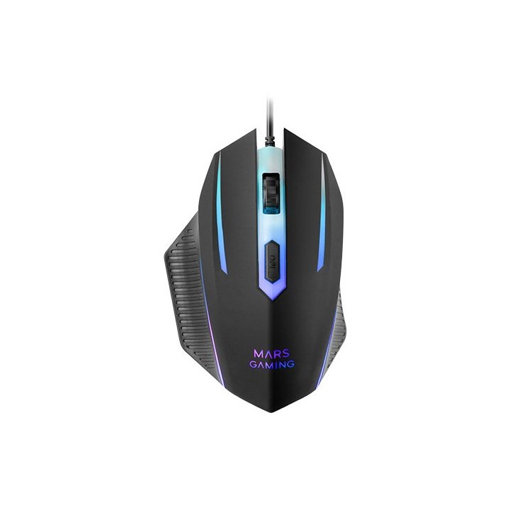 Teclado Mouse Headset Y Alfombrilla Mars Gaming Mcp124proes H-mech Rgb 3200dpi Negro