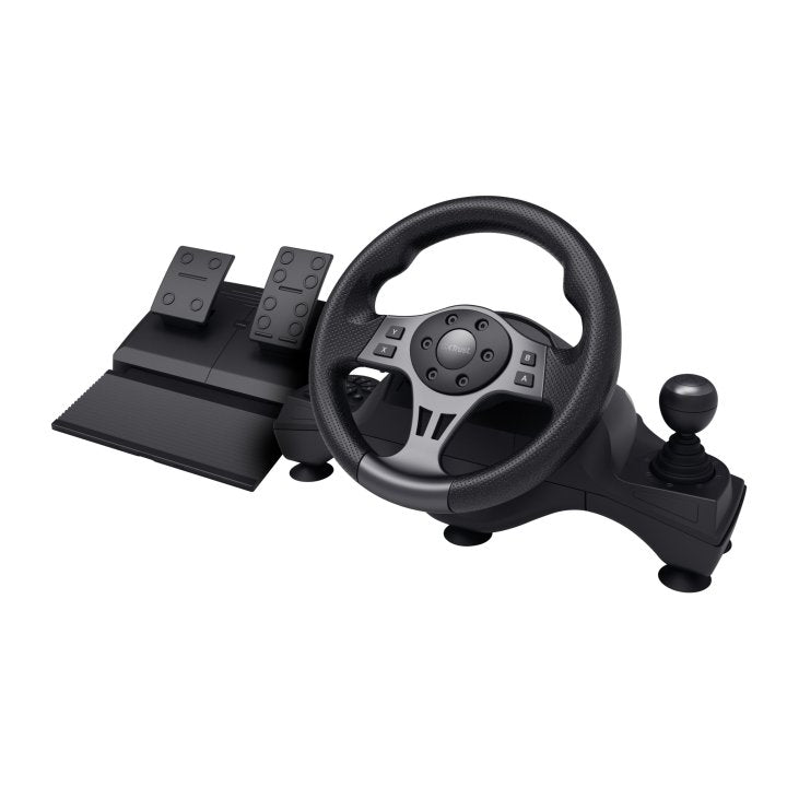 Volante Trust Gxt-289 Con Respuesta De Vibracion Y Pedales 25122 Compatible Con Pc Y Consolas Nintendo Switch, Xbox Series S