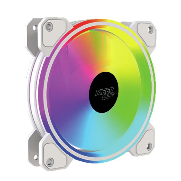 Ventilador Interno Keep Out Xfc-120drw Argb 120mm 4 Pin Pwm Color Blanco